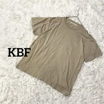 KBF 반팔 티셔츠 크루넥 상의 일본제 심플 면 100%