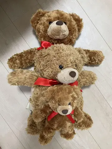 곰 봉제 인형 4체 세트