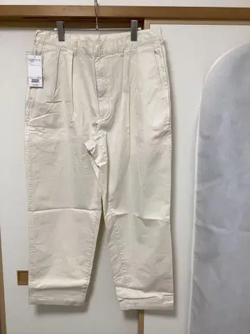 Beams SSZ BILL CHINO PANTS 화이트 L 사이즈