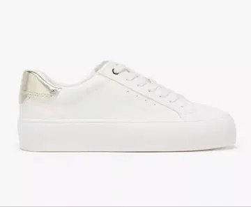 ZARA 화이트 스니커즈 골드 37
