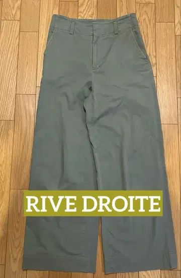 RIVE DROITE 여성용 하의 카키 치노 팬츠