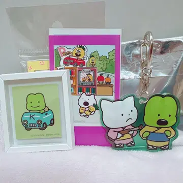 포케포케 개구리, 시무룩한 고양이 아크릴 키링 프레임 마그넷 폴라로이드