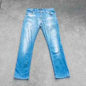 누디진 이탈리아제 데님 팬츠 W33 L32 페이드