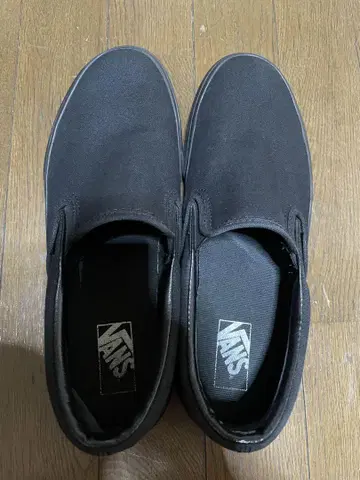 VANS 반스 블랙 슬립온 27cm