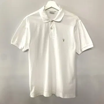 90년대 이탈리아제 TRUSSARDI 피케 셔츠 화이트