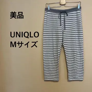 [새상품급] UNIQLO/여성용/팬츠/보더/그레이/화이트