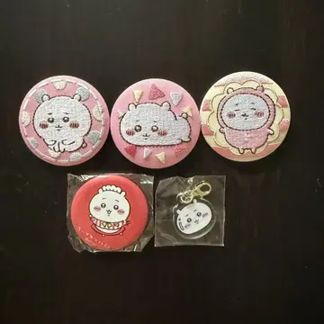 치이카와 자수 캔뱃지 레스토랑 캔뱃지 아크릴 키링 참