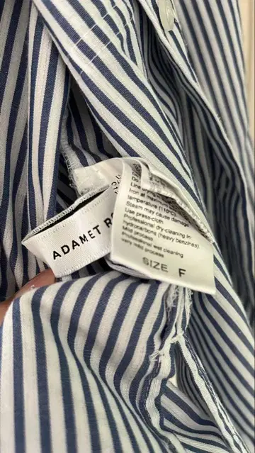 ADAM ET ROPE 스트라이프 긴팔 셔츠 사이즈 F