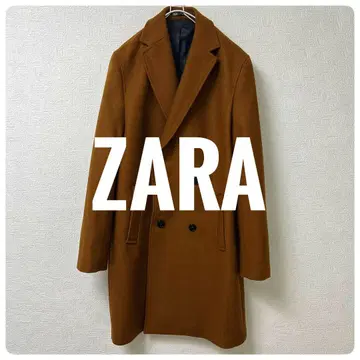 ZARA 자라 더블 브레스트 체스터 코트 카멜 브라운 M 사이즈