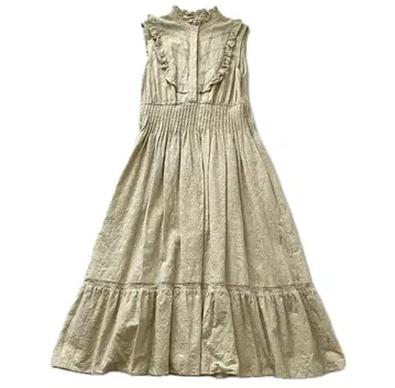 herlipto Paisley Cotton Lace Long Dress