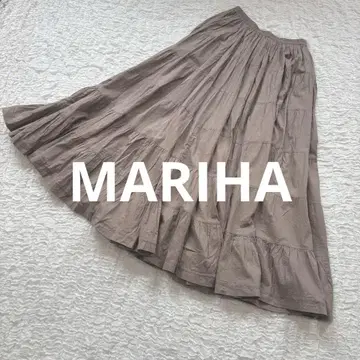 [MARIHA] 마리하 초원의 무지개 스커트 티어드 롱 스커트