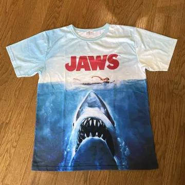 레어 유니버설 스튜디오 공식 죠스 JAWS 풀컬러 BIGT 셔츠
