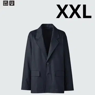 [완판템] 유니클로 U 코튼 블렌드 자켓 다크 그레이 XXL