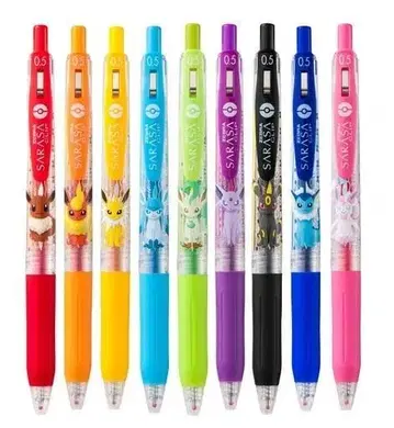 포켓몬 센터 SARASA 볼펜 이브이 시리즈