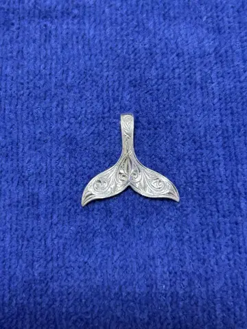 하와이안 주얼리 고래 꼬리 탑 실버 925