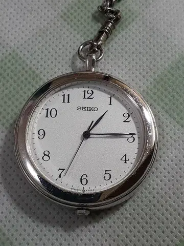 SEIKO 실버 회중시계 방수
