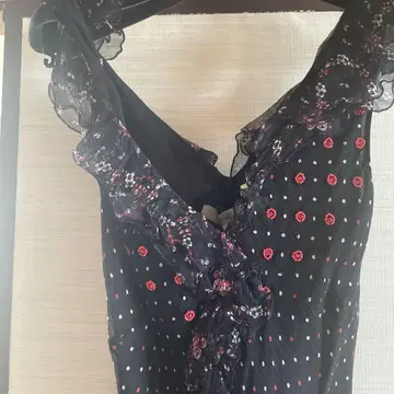 Blumarine 실크 슬리브리스 원피스