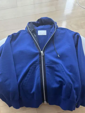 SACAI 사카이 풀 집업 후드티 파랑/블루