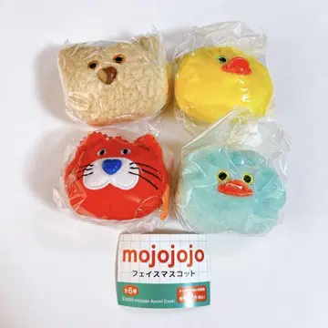 mojojojo 페이스 마스코트 4세트 고양이 곰 병아리 새
