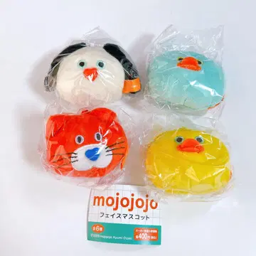 mojojojo 페이스 마스코트 4세트 고양이, 강아지, 병아리, 새