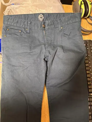 다크 블루 슬림 핏 데님 M 78cm
