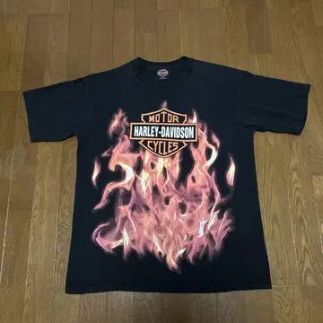 90s vintage Harley Davidson flame TEE