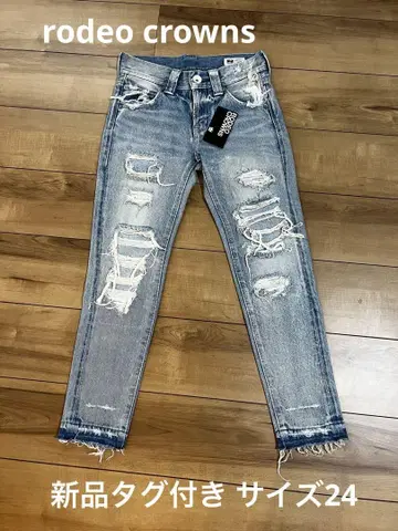 RODEO CROWNS 스키니 데미지 데님 24