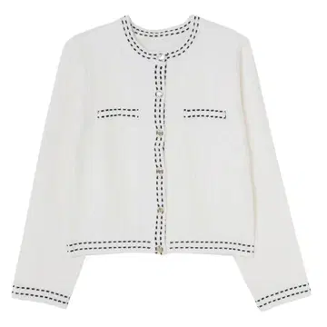 herlipto Cotton-Blend Jacquard Cardigan