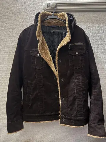 HIDEAWAYS 후드 부착 브라운 자켓