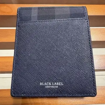 BLACK LABEL CRESTBRIDGE 네이비 접이식 지갑