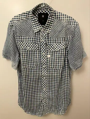G-STAR RAW 체크 셔츠 M 사이즈 Blue