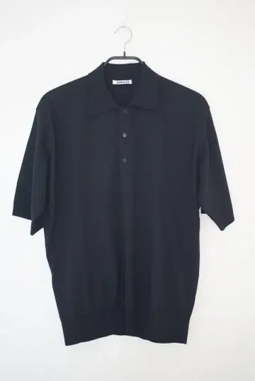 오라리 SUPER HIGH GAUGE COTTON KNIT POLO