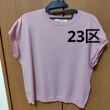 23구 핑크 반팔 니트