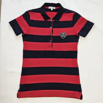 LACOSTE 피케 셔츠 보더 38 사이즈