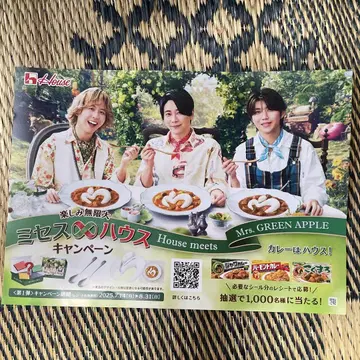 판촉 팝 하우스 카레 Mrs.GREEN APLE