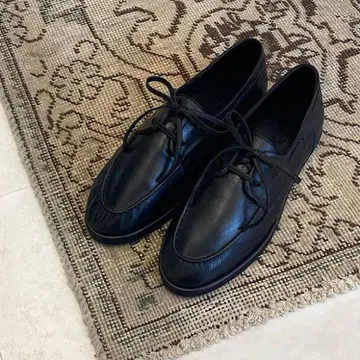 Auralee Soft Leather Deck Shoes