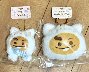 BTS BT21 CATDAY 봉제 인형 마스코트, 봉제 인형 파스 케이스