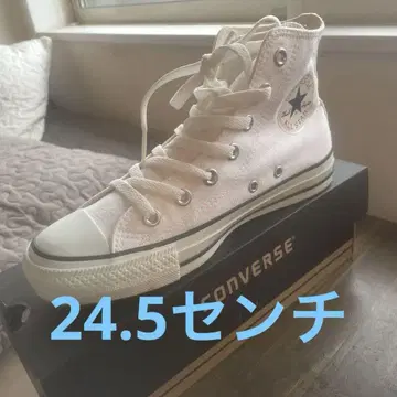 CONVERSE 화이트 하이컷 스니커즈
