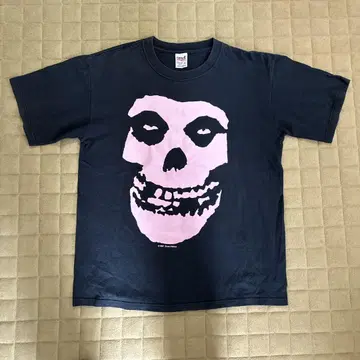 빈티지 Misfits 밴드 티셔츠 반팔 M 사이즈 블랙