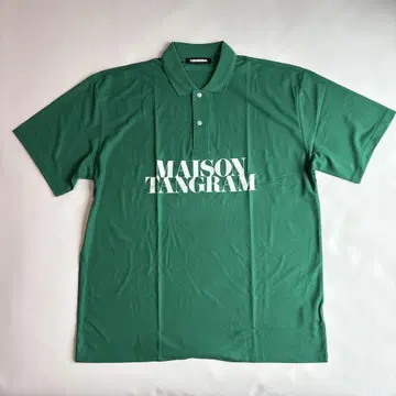 TANGRAM 그린 피케 셔츠 사이즈 XXL