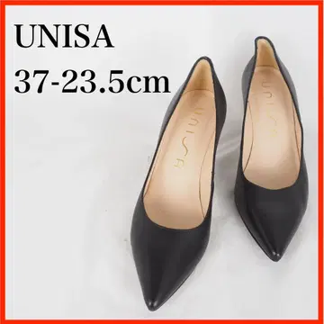 O5076*UNISA*포인티드 토우 펌프스*23.5cm*블랙