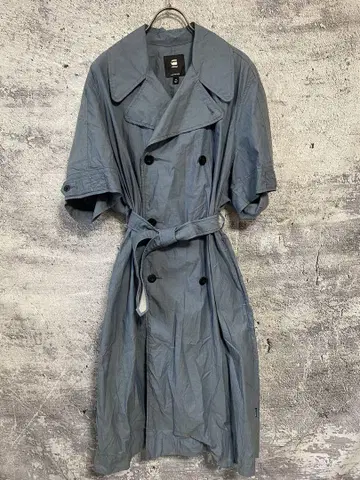 지스타로우 반팔 트렌치 원피스