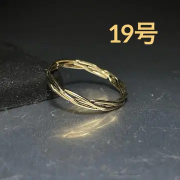 빈티지 패션 반지 골드 19호 트위스트 디자인 엘레강트
