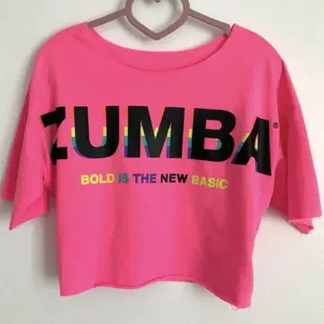 ZUMBA 반팔 핑크 상의