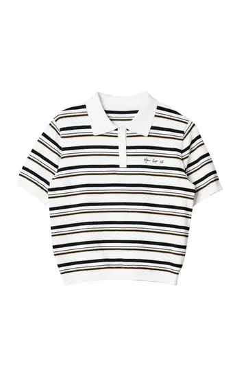 Herlipto Multi Border Polo Top