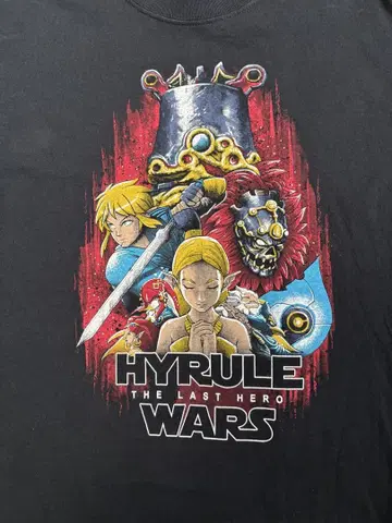 젤다의 전설 T셔츠 hyrule wars the last hero