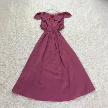 tocco closet 원피스 롱 원피스 리본 핑크