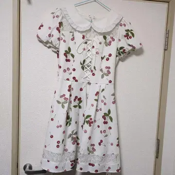 시크릿허니 체리 패턴 원피스