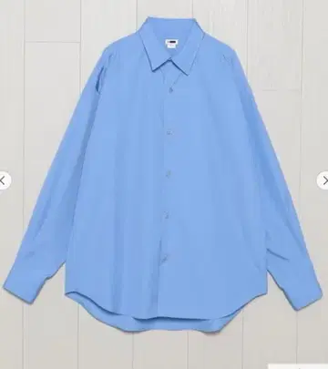 <H> The Usual 벌룬 레귤러 카라 셔츠 M COBALT
