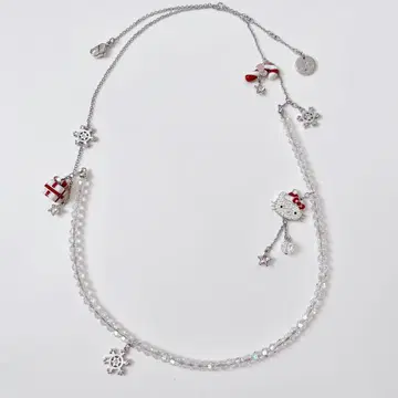 Hello Kitty 스와로브스키 헬로키티 콜라보 목걸이 레어